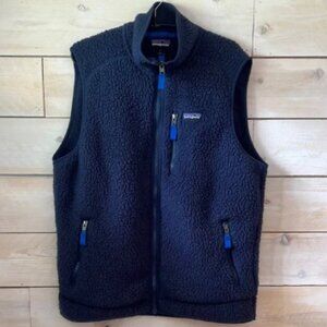 Patagonia Men's Navy Fleece Vest Synchilla Sz L